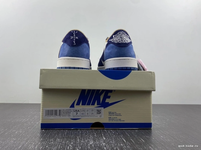 AIR 1 SCOTT X TRAVIS JORDAN DM7866-808 CUSTOM 0714